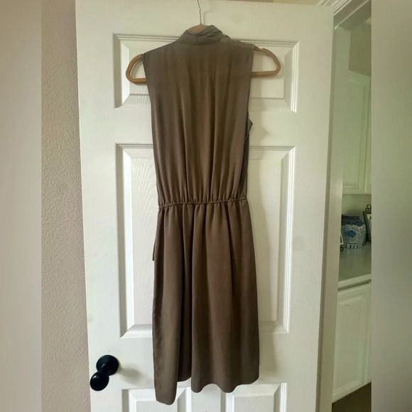 Elie Tahari olive partial wrap dress size 6 - Picture 2 of 5